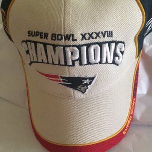 New England Patriots Super Bowl XXXVIII Champions Baseball Hat